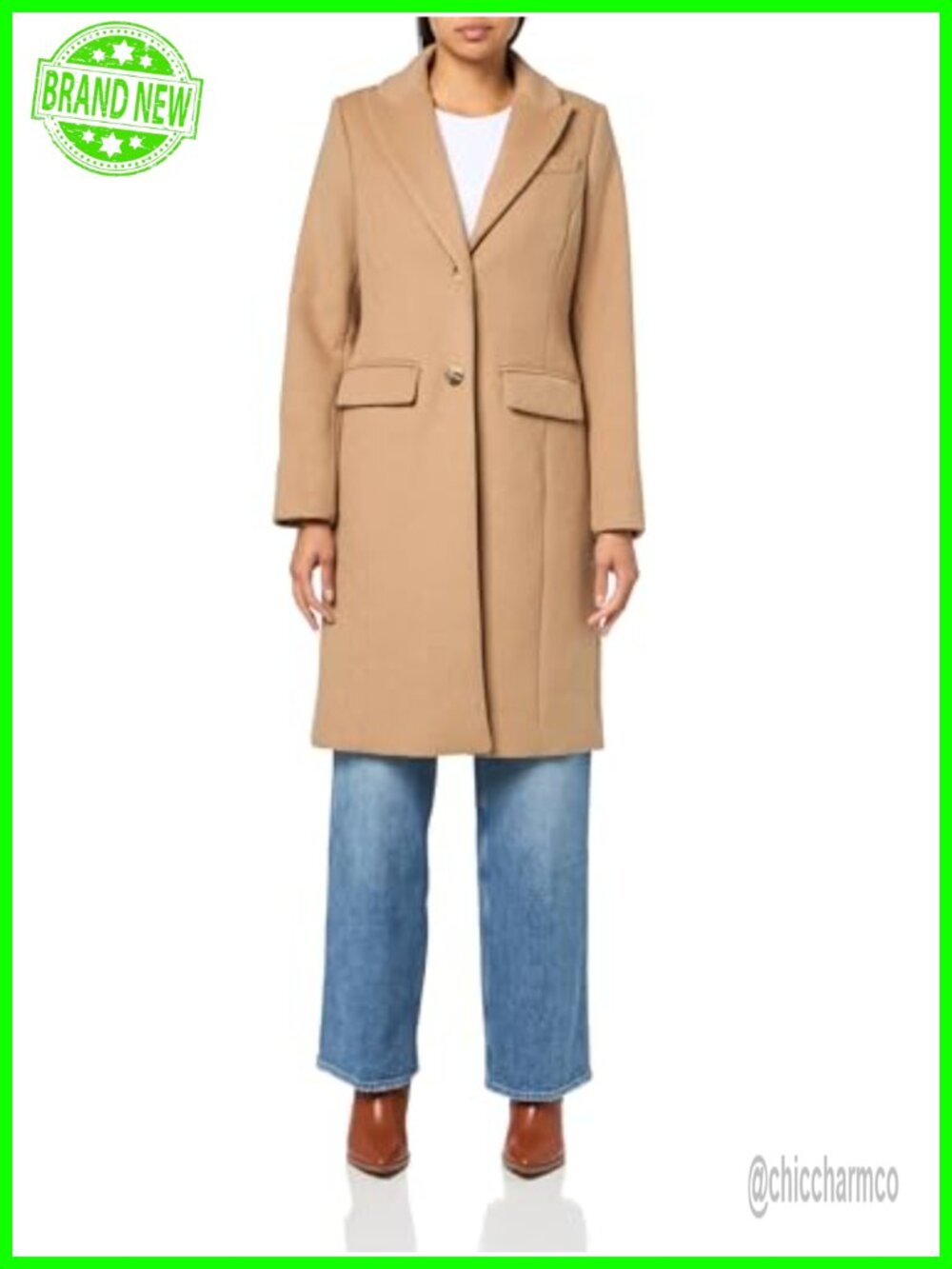 Brooks Brothers Wool Blend Long Overcoat